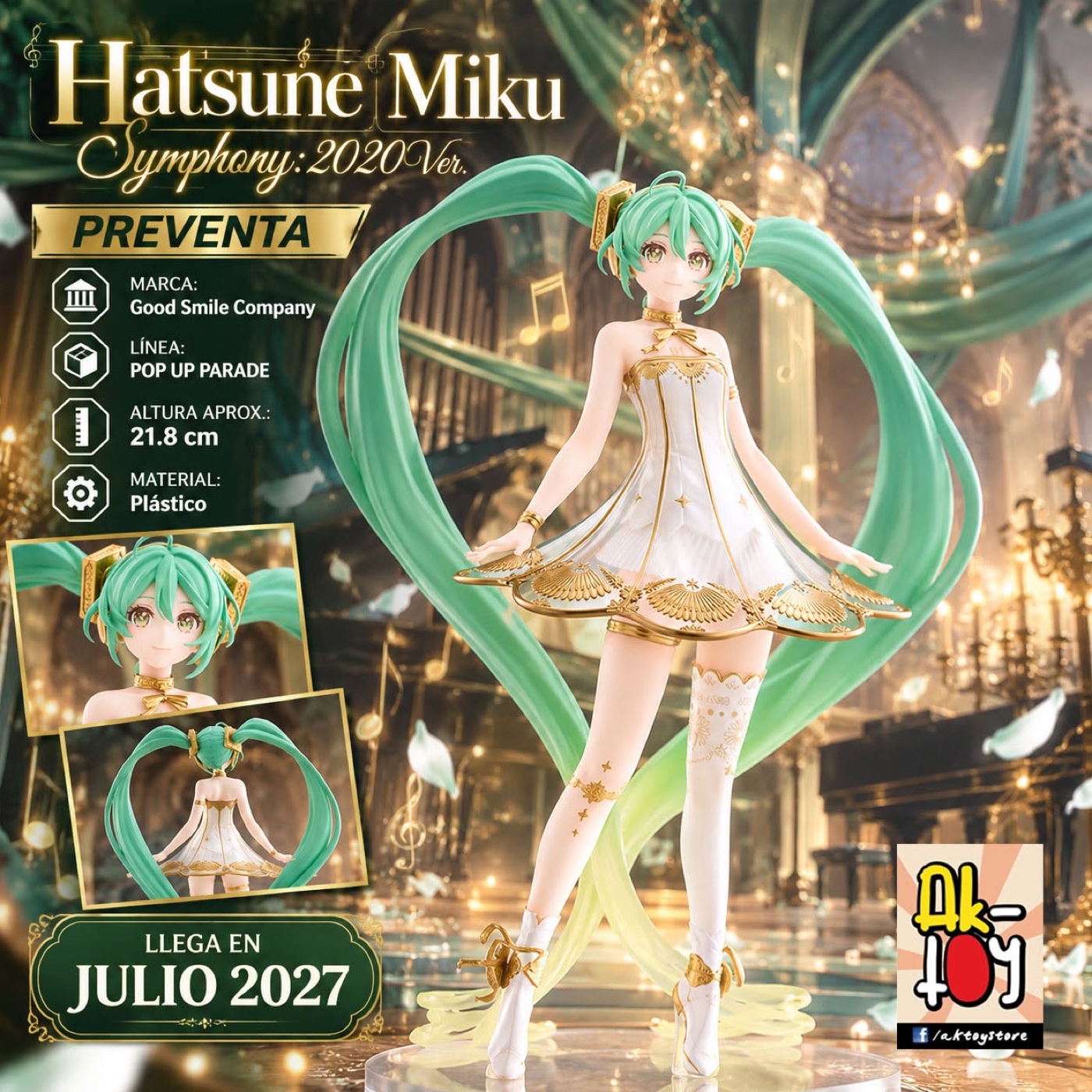 Figura Hatsune Miku Symphony 2020 versión Pop Up Parade